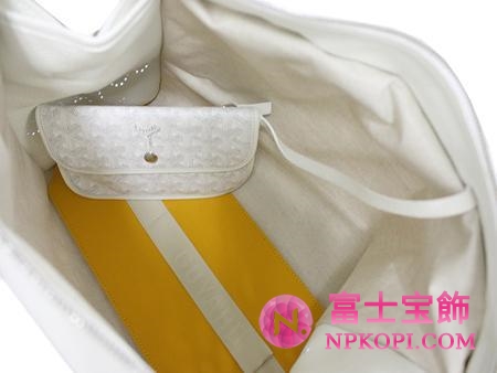 ゴヤール　HARDY PM　トートバッグ（ホワイト）HARDY-PM50-BLANCHE-NOIR
